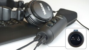 Tascam TM-250U Supercardioid USB Type-C Condenser Mikrofon - Thumbnail
