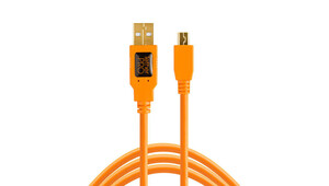 Tether Tools TetherPro USB 2.0 A Erkek to Mini-B 5-Pin Altın Kaplama Kablo CU5451 - Thumbnail