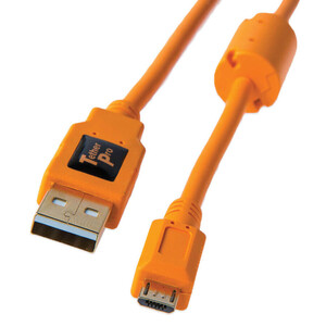 Tether Tools TetherPro USB 2.0 A Male to Micro-B 5-Pin Kablo CU5430ORG - Thumbnail