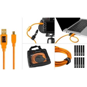 Tether Tools - Tether Tools USB 2.0 Type-A to Mini-B 5 Pin Starter Tethering Kit