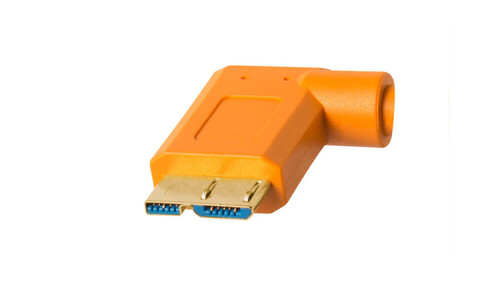 Tether Tools USB 3.0 A Tipi Erkek Micro-USB Dik Açılı Erkek Kablo CU61RT15-ORG