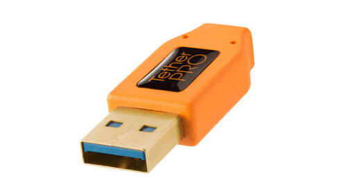 Tether Tools USB 3.0 A Tipi Erkek Micro-USB Dik Açılı Erkek Kablo CU61RT15-ORG