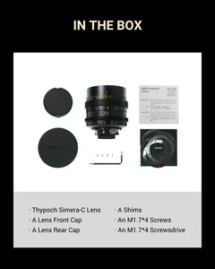 Thypoch Simera-C 16mm T1.9 Full Frame Cine Lens (Sony E) - Thumbnail