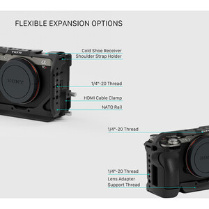 Tilta Full Kamera Kafes for Sony a7C II / a7C R (Siyah) - Thumbnail