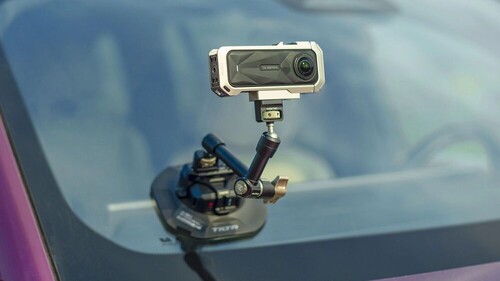 Tilta TA-T90-FCC-TG Insta360 X5 için Tam Kamera Kafesi – Titanyum Gri