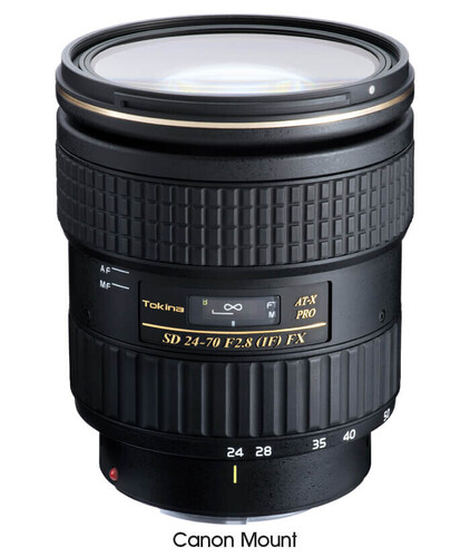 Tokina AT-X 24-70mm f/2.8 Pro FX Lens