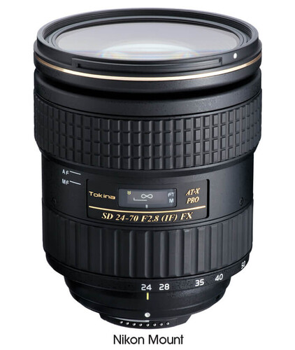 Tokina AT-X 24-70mm f/2.8 Pro FX Lens