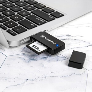 Transcend RDF5 SD/MicroSD USB 3.1 Gen 1 Type-C Çoklu Kart Okuyucu (Siyah) - Thumbnail
