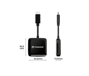 Transcend TS-RDC3 SD/MicroSD USB 3.2 Gen 1 Type-C Çoklu Kart Okuyucu - Thumbnail