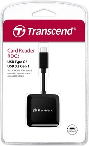 Transcend TS-RDC3 SD/MicroSD USB 3.2 Gen 1 Type-C Çoklu Kart Okuyucu - Thumbnail