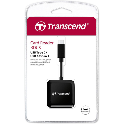 Transcend TS-RDC3 SD/MicroSD USB 3.2 Gen 1 Type-C Çoklu Kart Okuyucu