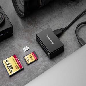 Transcend TS-RDC8K2 CF/SD/SDHC/SDXC/microSD Type-C Çoklu Kart Okuyucu - Thumbnail
