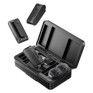 Ulanzi - Ulanzi A100 İkili Kablosuz Yaka Mikrofonu (Type-C ve 3.5mm TRS) (1)