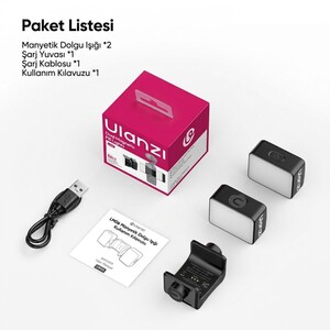 Ulanzi LM06 Çift Manyetik Mini LED Dolgu Işığı Pocket 3/4 Uyumlu - L311 - Thumbnail