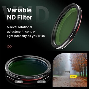 Ulanzi MagFilter 1-5 Stop Variable ND Filtre - Thumbnail