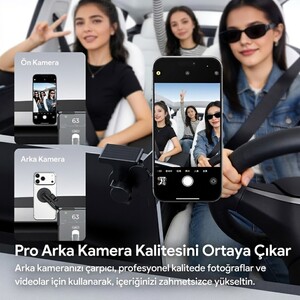 Ulanzi SK28 Manyetik Araç Telefon Tutucu Tesla Model 3 Y S X Uyumlu - S012 - Thumbnail