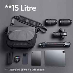 Ulanzi TE88 15L Profesyonel Fotoğraf Makinesi Omuz Çantası - B167 - Thumbnail