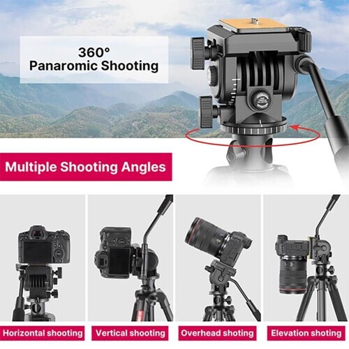 Ulanzi U-Select VT-02 Hafif Taşınabilir 360° Alüminyum Tripod Monopod