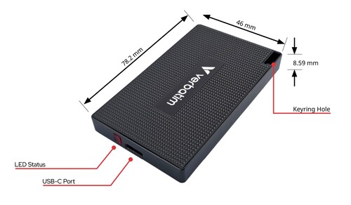 Verbatim 1TB Metal Mini USB 3. Gen2 Taşınabilir SSD
