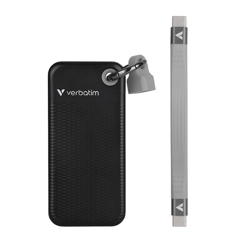 Verbatim 1TB Pocket USB 3.1Gen2 Taşınabilir SSD (Siyah / Gri)