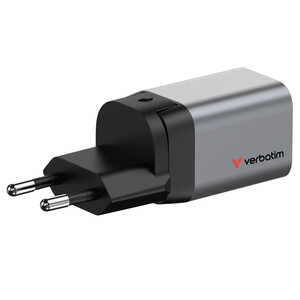 Verbatim - Verbatim 35W GaN Hızlı Şarj Cihazı 2 Portlu (1x USB-C PD 35W + 1x USB-A QC 3.0)