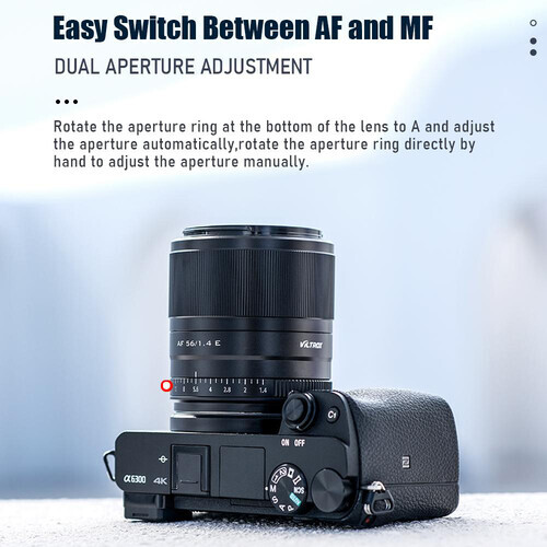 Viltrox AF 56mm f/1.4 E Lens (Sony E)