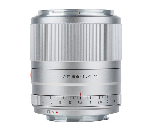 Viltrox AF 56mm f/1.4 M Gümüş Lens (Canon EF-M)