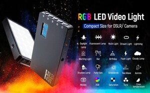 Viltrox Weeylite RB-08P Bi-Color & RGB Kamera Üstü LED Işık - Thumbnail