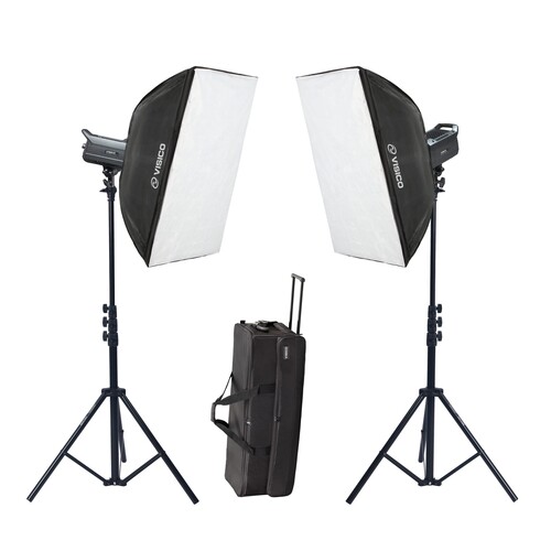 Visico Led-200ST 2’li Video Led Işık Seti (200W)