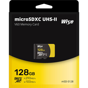 Wise Advanced 128GB microSDXC UHS-II V60 Hafıza Kartı - Thumbnail