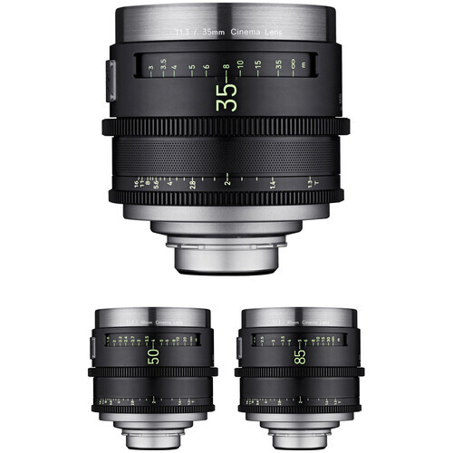 Xeen Meister 3&prime;lü Profesyonel Sinema Lens Seti