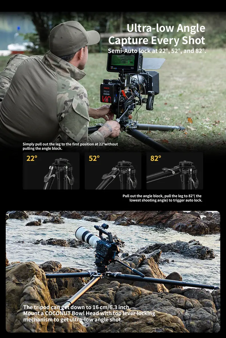 YC Onion Pineta & CB7 Cedar Fluid Head Karbon Fiber Tripod Kit - Thumbnail