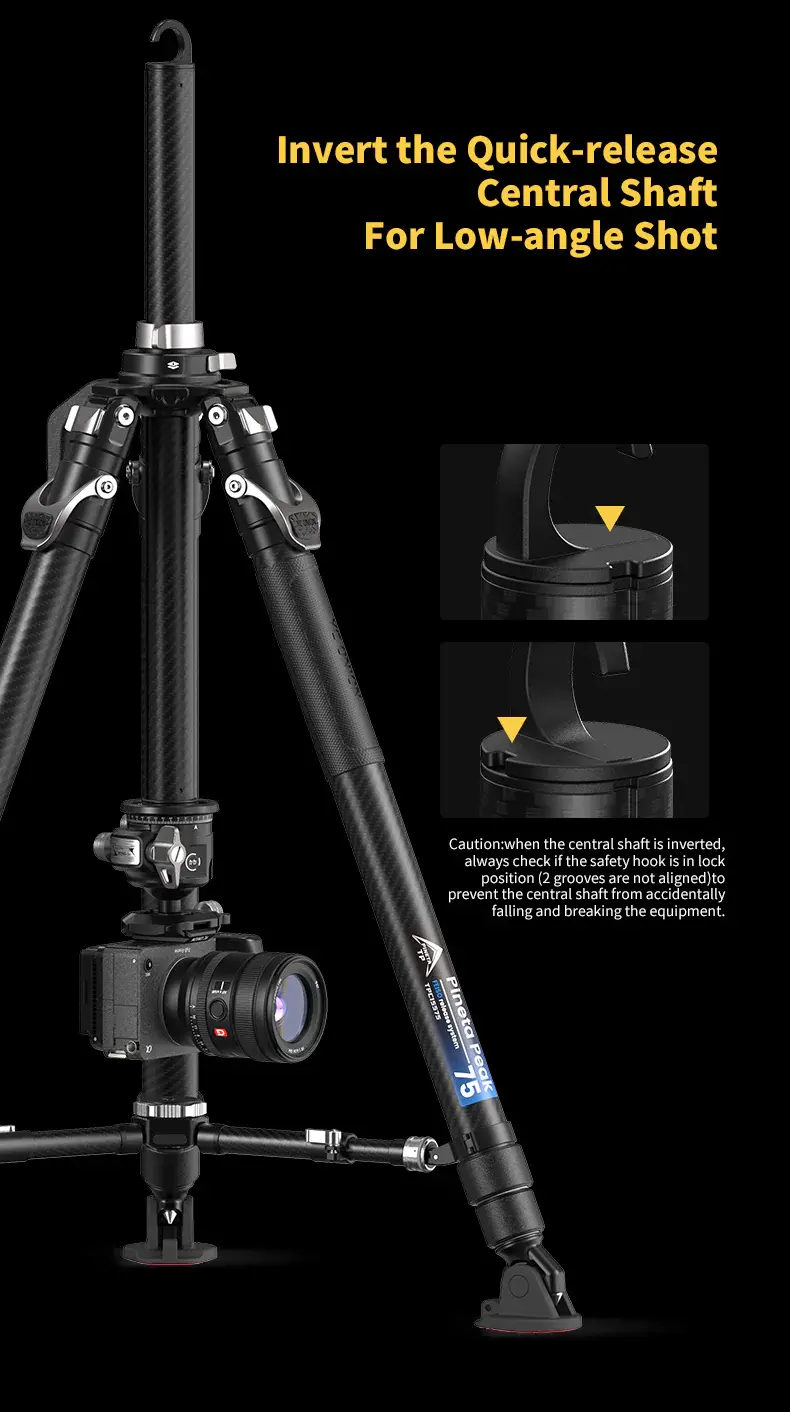 YC Onion Pineta & CB7 Cedar Fluid Head Karbon Fiber Tripod Kit - Thumbnail