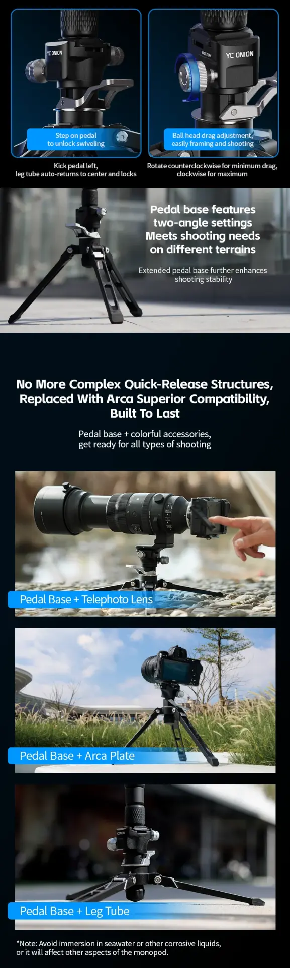 YC Onion Tako Nano & FX50 Fluid Kafa Monopod Kit - Thumbnail