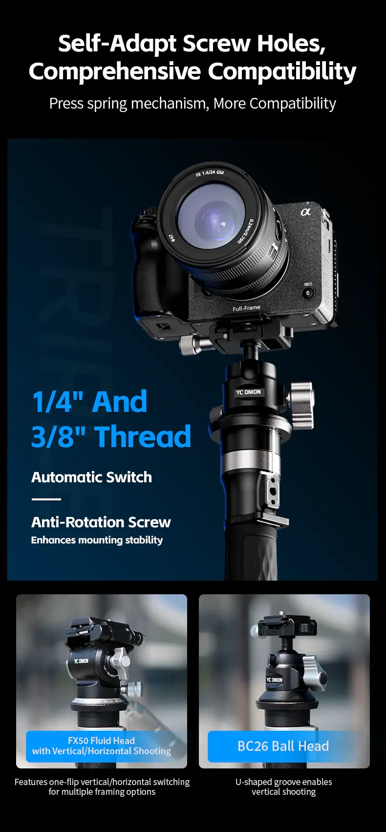 YC Onion Tako Nano Monopod Professional Version - Thumbnail