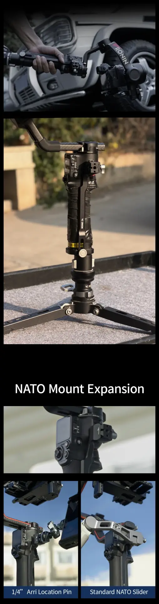 YC Onion Telescopic Extension Tube& RS Pro Connection Kit - Thumbnail