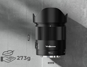 Yongnuo 16mm f/1.8S DA DSM APS-C Sony E Mount Uyumlu Otofokus Prime Lens - Thumbnail