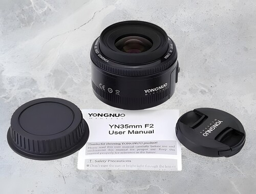 Yongnuo 35mm f/2 Full Frame Otofokus Lens (Canon EF)
