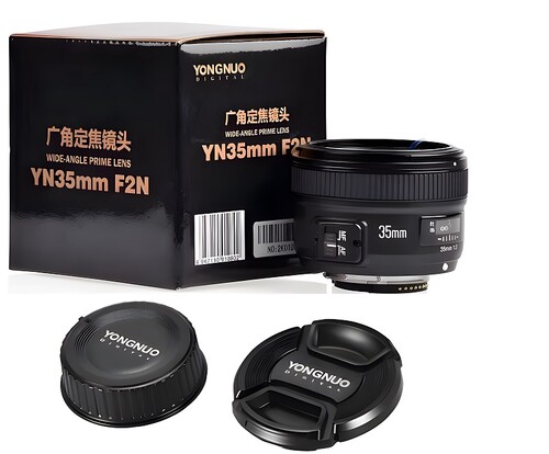 Yongnuo 35mm f/2 Full Frame Otofokus Lens (Nikon F)