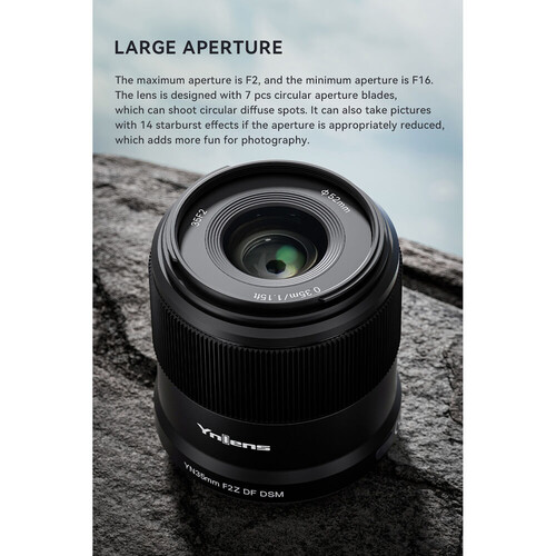 Yongnuo 35mm f/2Z DF DSM Nikon Z Mount Uyumlu Otofokus Prime Lens
