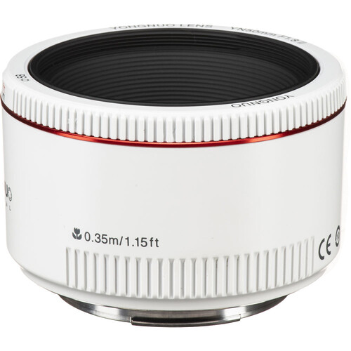 Yongnuo 50mm f/1.8 II Canon EF Mount Uyumlu Otofokus Prime Lens - Beyaz
