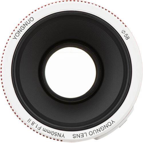 Yongnuo 50mm f/1.8 II Canon EF Mount Uyumlu Otofokus Prime Lens - Beyaz