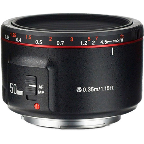 Yongnuo 50mm f/1.8 II Canon EF Mount Uyumlu Otofokus Prime Lens - Siyah