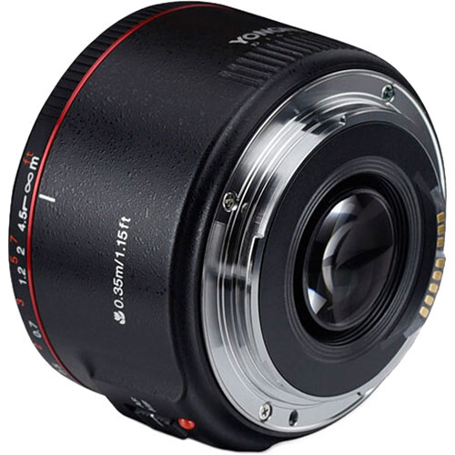 Yongnuo 50mm f/1.8 II Canon EF Mount Uyumlu Otofokus Prime Lens - Siyah