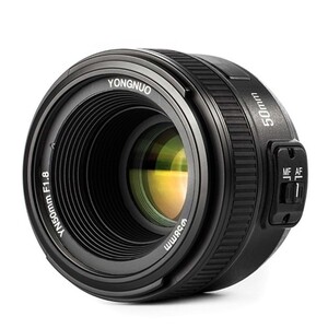 Yongnuo 50mm f/1.8 Nikon F Mount Uyumlu Otofokus Prime Lens - Thumbnail