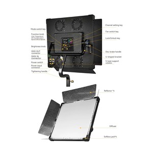 Yongnuo P360 Pro Max 2000-10000K DMX Kontrollü 360W RGB Pro LED Video Işığı - Thumbnail