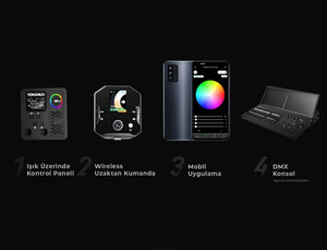 Yongnuo P360 Pro Max 2000-10000K DMX Kontrollü 360W RGB Pro LED Video Işığı - Thumbnail