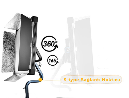 Yongnuo P360 Pro Max 2000-10000K DMX Kontrollü 360W RGB Pro LED Video Işığı