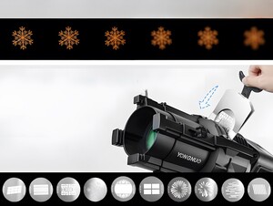 Yongnuo SPL100 Spotlight Lensli Gobo Seti - Optik Şekillendirici - Thumbnail