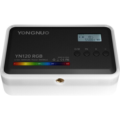 Yongnuo YN120 RGB 2500-9900K Dahili Bataryalı Mobil Vlog LED Işık